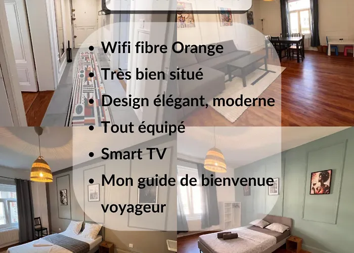 Soh Rent Appartement 3 Pieces Gare 3 - Tv - Wifi