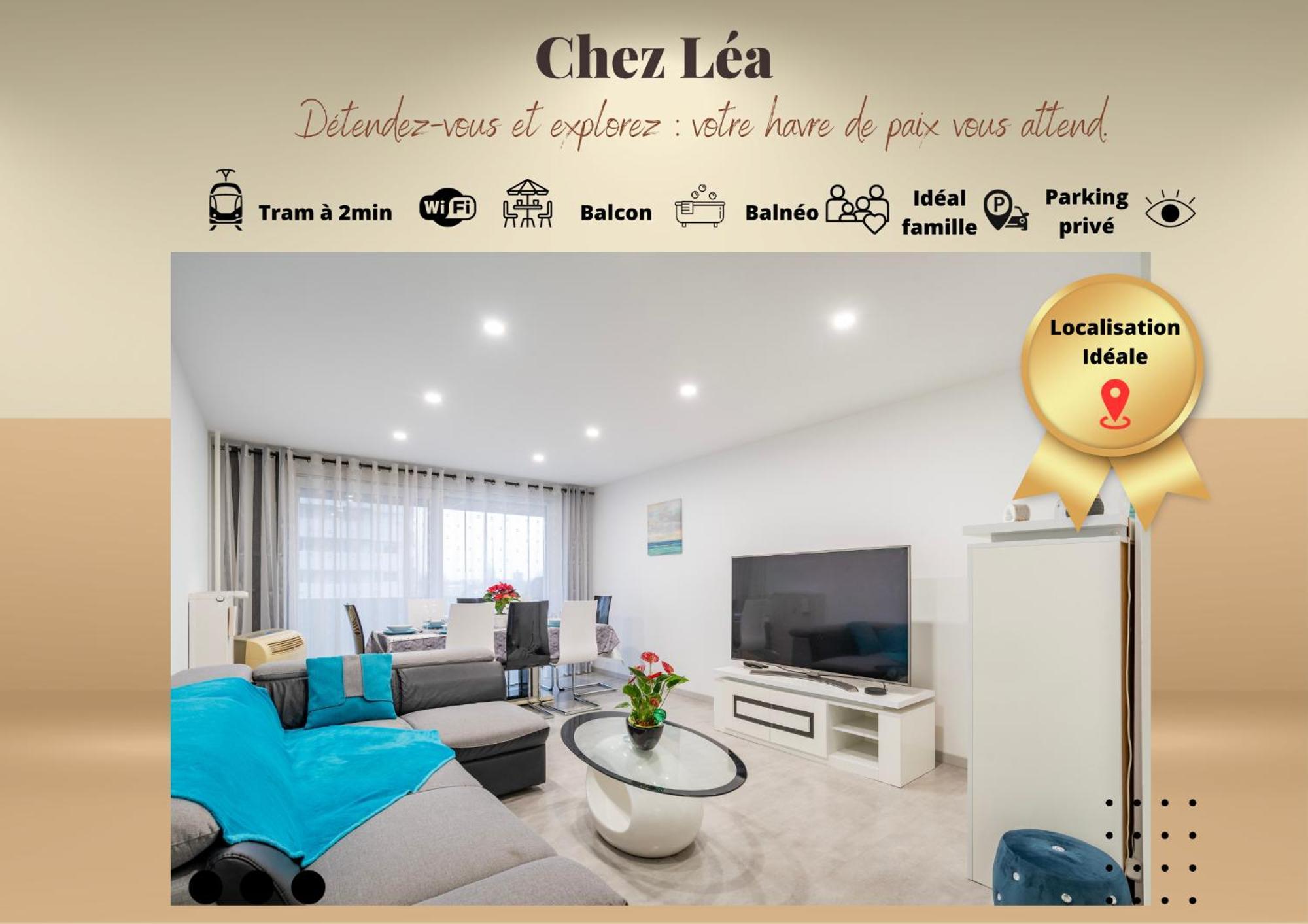 Chez Lea - Famille, Parking, Balneo - 15min Centre Appartement *