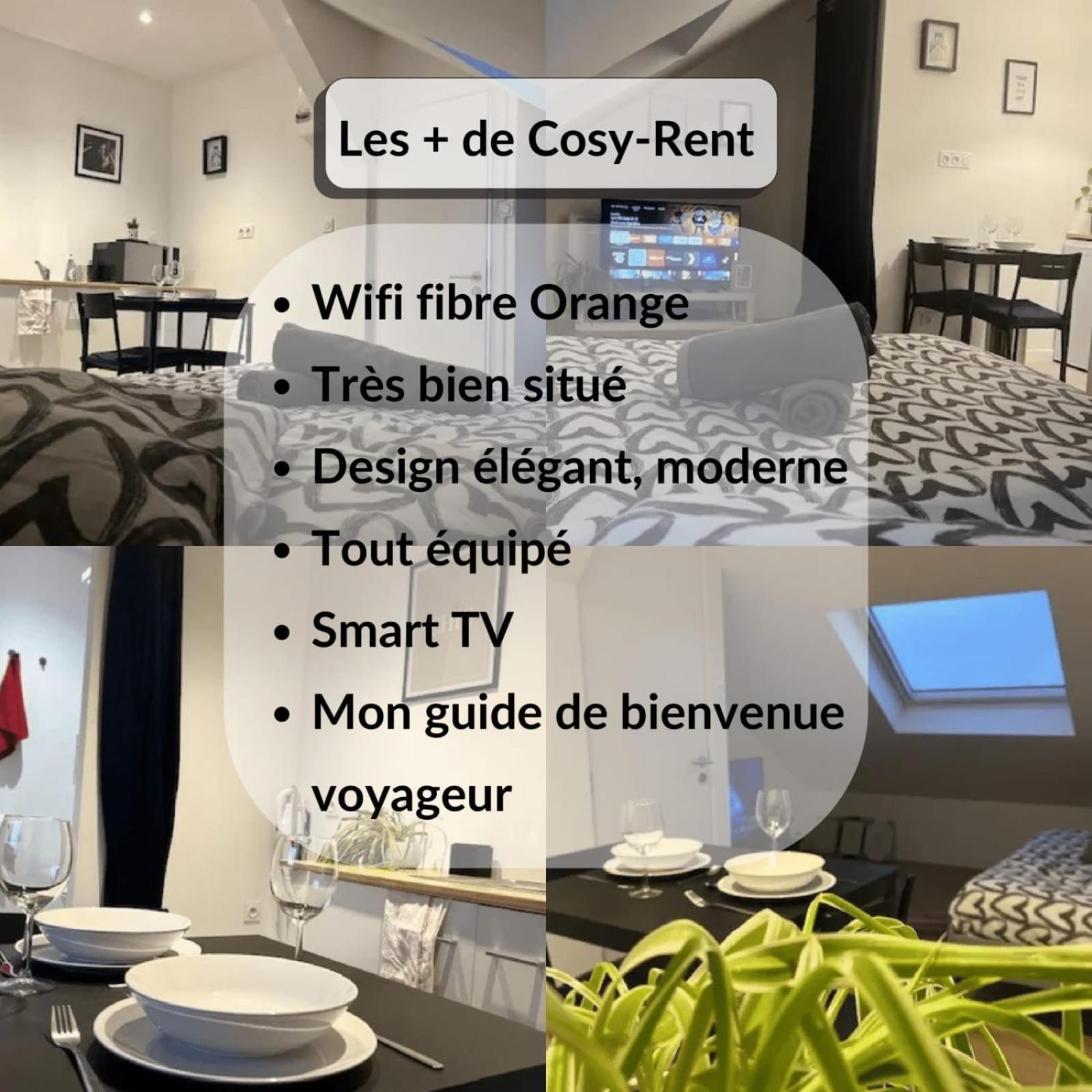 Cosy Rent Studio 2 Tv- Wifi Proche Gare *