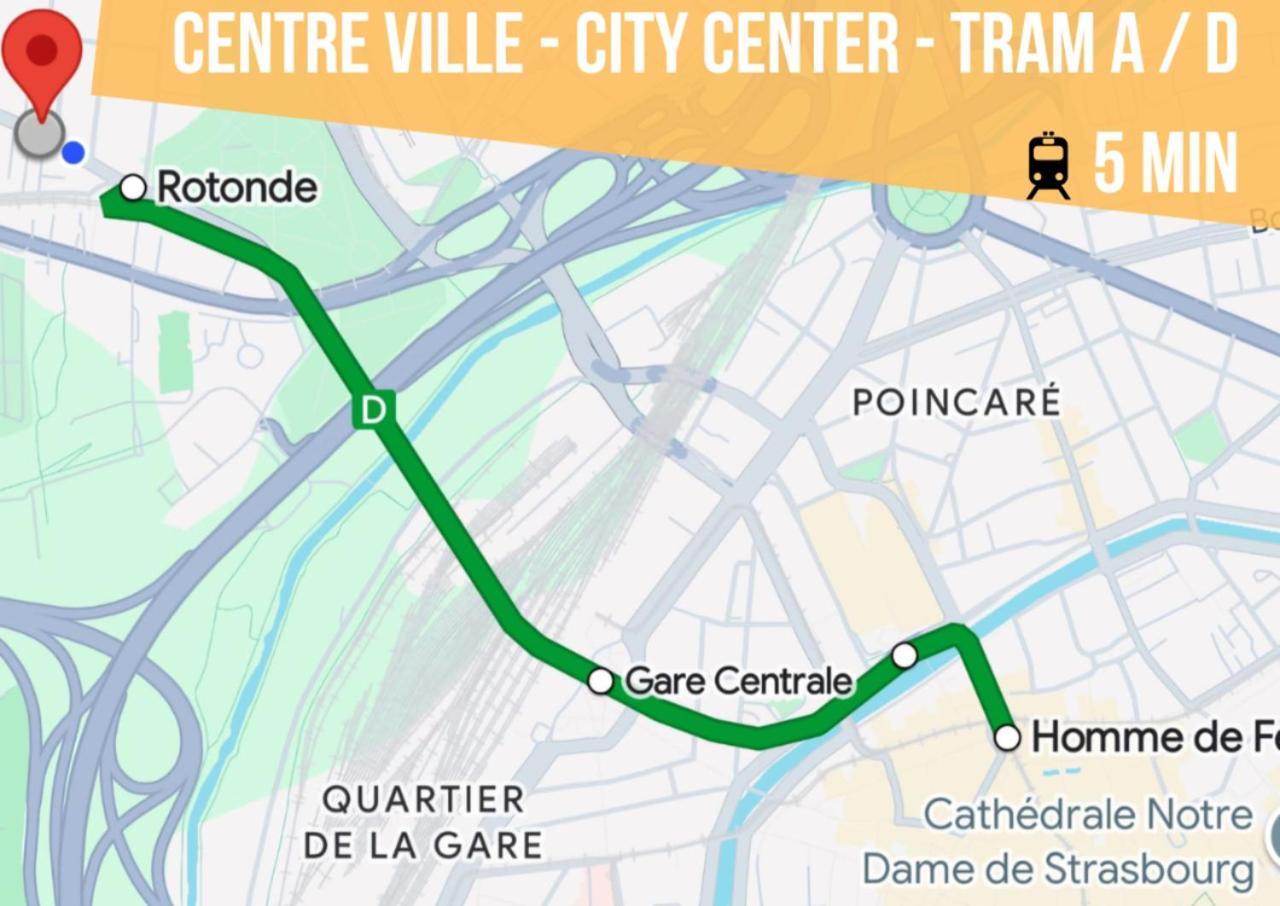 Lit Rond Tres Grand Et Confortable - Garage Possible Ou Parking Gratuit Rue - Gare 2 Min Et 4 Min En Tram - Ciel Etoile - Netflix Videoprojecteur - Luxe Et Evasion Apartment