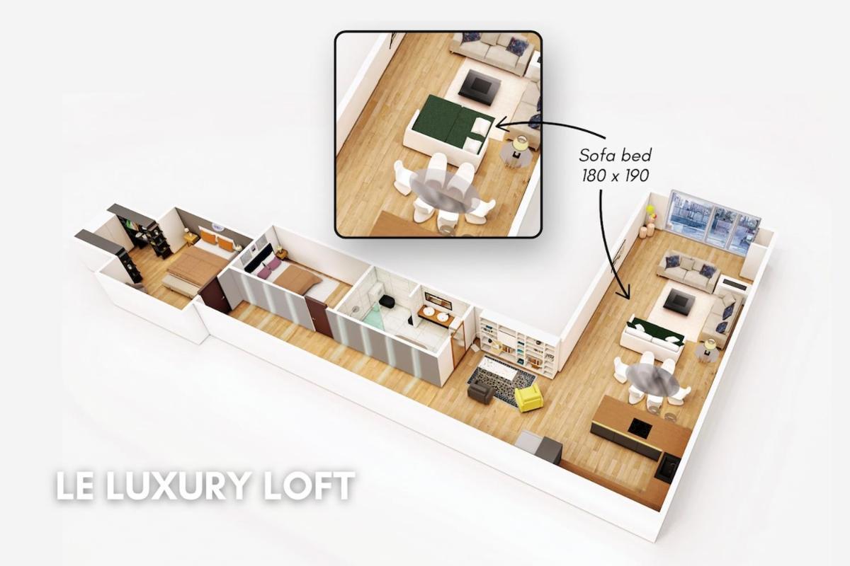 Le Luxury Loft - Parlement Europeen L Parking L Netflix - Spacieux & Unique * Straßburg