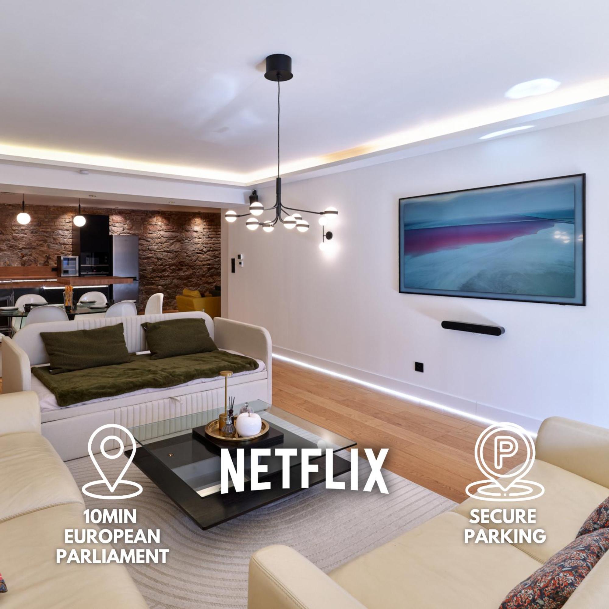 Le Luxury Loft - Parlement Europeen L Parking L Netflix - Spacieux & Unique Straßburg