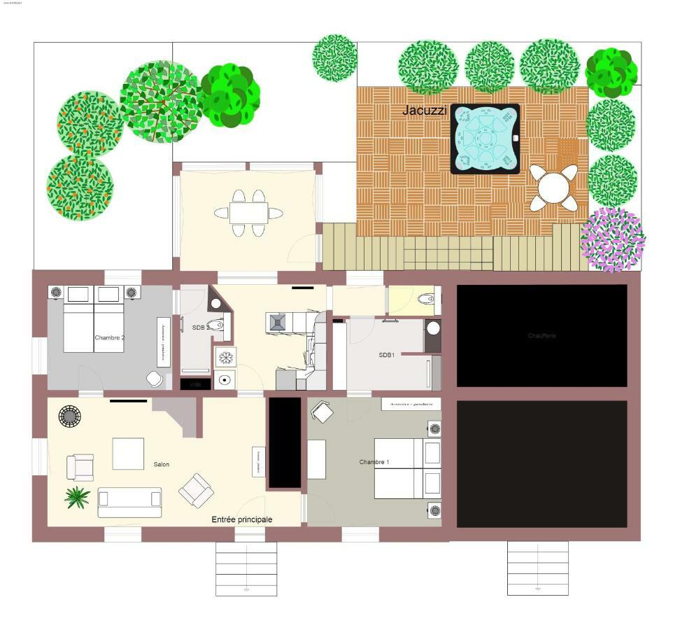 Maison Des Ecluses F3 90m2 Jacuzzi Climatisation Straatsburg